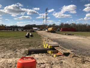 Installing a Pipeline in Houston
