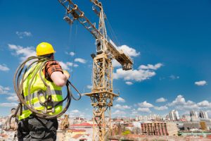 Tower Crane and Worker